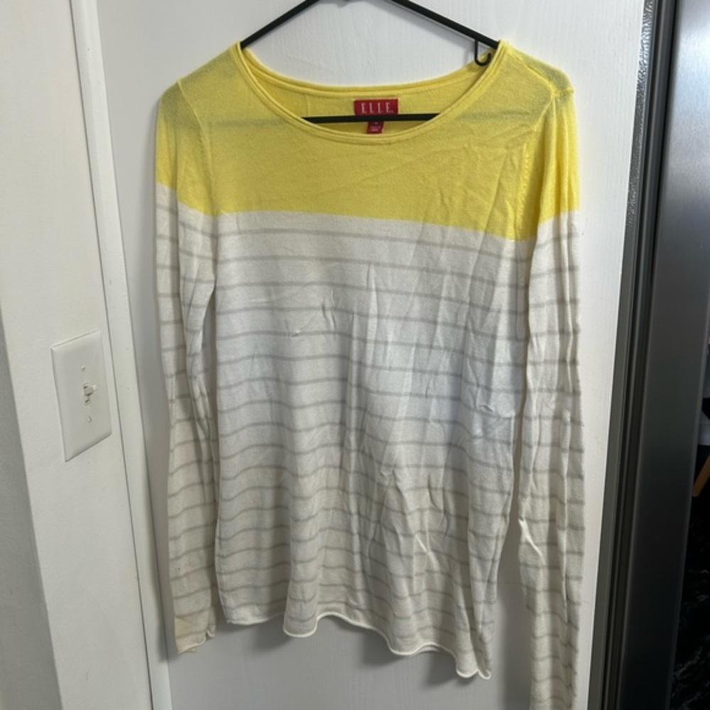 Elle Vibrant Yellow Knit Top